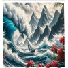 image:imageAmbesonne Rustic Shower Curtain Cottagecore Sunflowers and Butterflies on Pale Tan Wooden Look Background Cloth Fabric Bathroom Decor Set with Hooks 69 W x 70 L Dark Green and YellowCadet Blue and Dark Pink