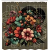 image:imageAmbesonne Yellow Shower Curtain Modern Farmhouse Concept Floral Leaves Composition with Striped Details Cloth Fabric Bathroom Decor Set with Hooks 69 W x 70 L Pale Coffee PurpleblueSlate Brown Seafoam Coral