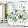 image:imageAmbesonne Yellow Shower Curtain Modern Farmhouse Concept Floral Leaves Composition with Striped Details Cloth Fabric Bathroom Decor Set with Hooks 69 W x 70 L Pale Coffee PurpleblueOff White Cadet Blue