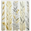 image:imageAmbesonne Yellow Shower Curtain Modern Farmhouse Concept Floral Leaves Composition with Striped Details Cloth Fabric Bathroom Decor Set with Hooks 69 W x 70 L Pale Coffee PurplebluePale Coffee Purpleblue