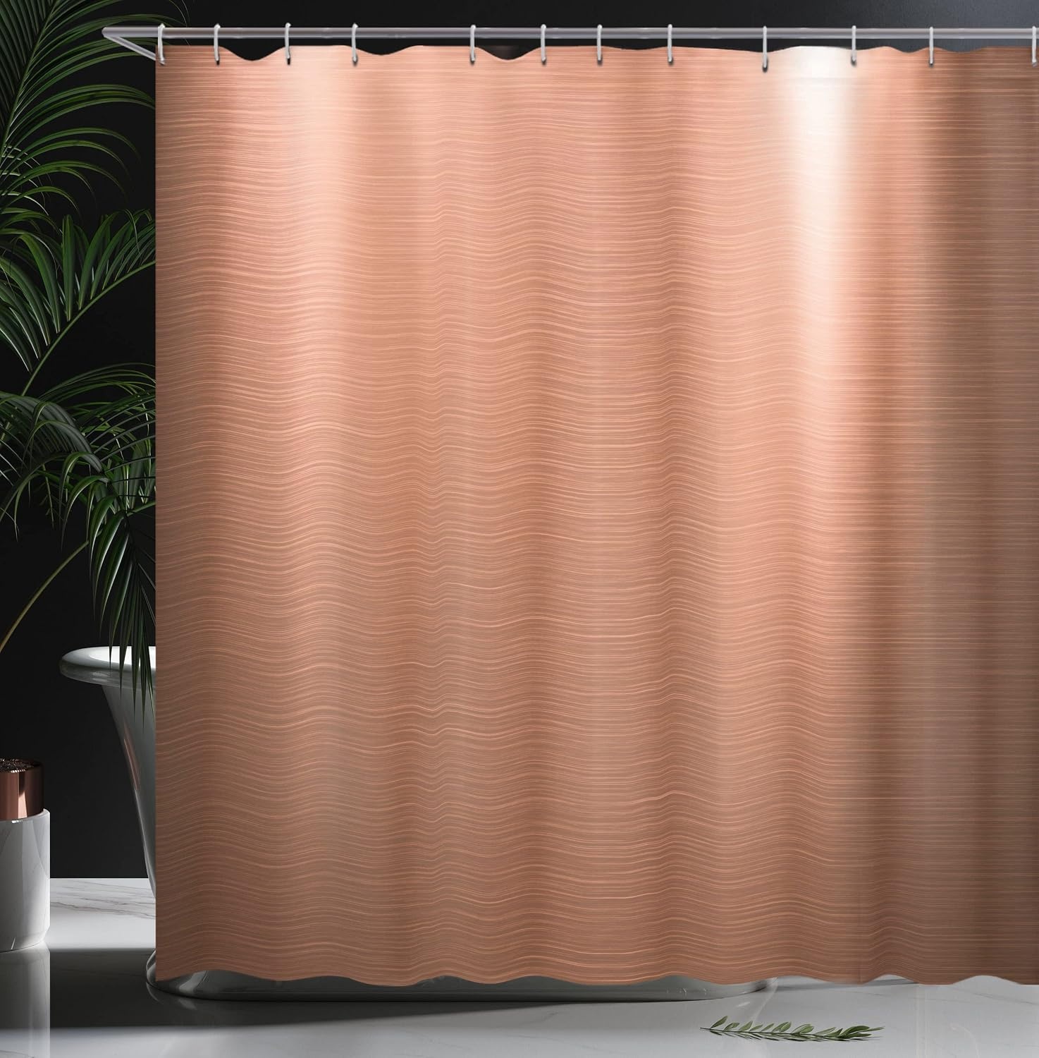 image:imageAmbesonne Octopus Shower Curtain Kraken Roses Leaves Tentacles Vintage Antiqued Sea Life Theme Cloth Fabric Bathroom Decor Set with Hooks 69 W x 75 L Pale Brown PinkPale Coral Chocolate