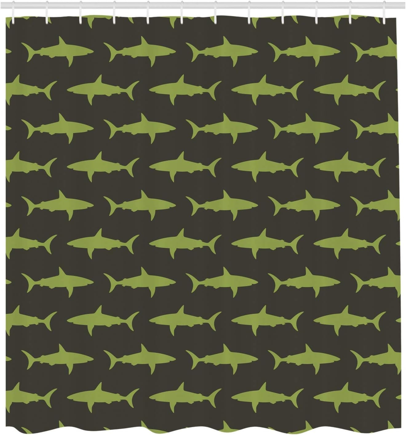 image:imageAmbesonne Octopus Shower Curtain Kraken Roses Leaves Tentacles Vintage Antiqued Sea Life Theme Cloth Fabric Bathroom Decor Set with Hooks 69 W x 75 L Pale Brown PinkBrown Green