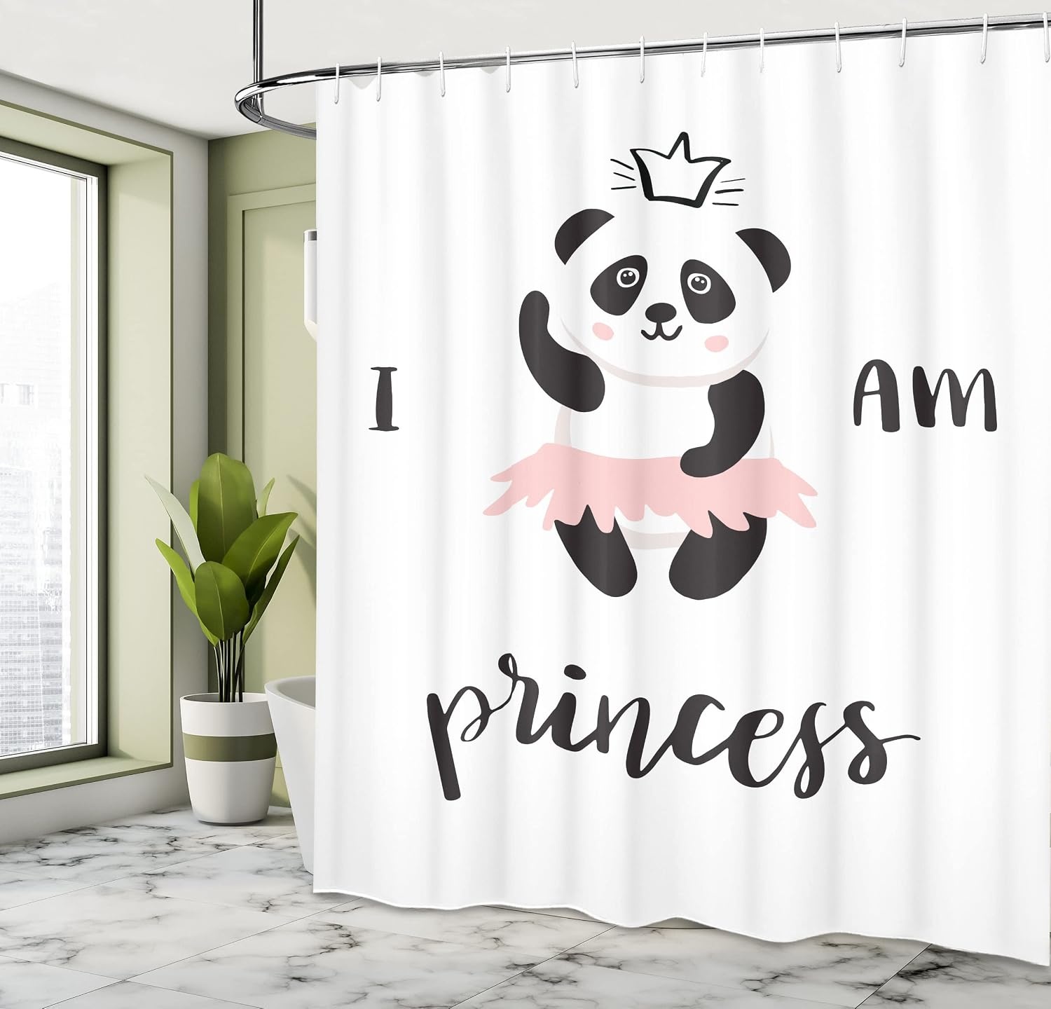 image:imageAmbesonne Octopus Shower Curtain Kraken Roses Leaves Tentacles Vintage Antiqued Sea Life Theme Cloth Fabric Bathroom Decor Set with Hooks 69 W x 75 L Pale Brown PinkWhite Black Rose