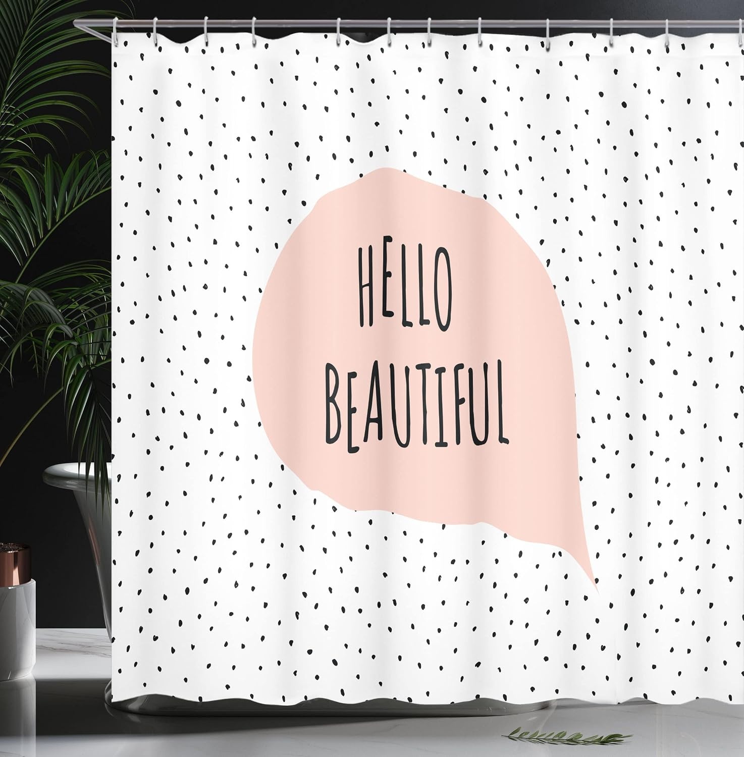 image:imageAmbesonne Octopus Shower Curtain Kraken Roses Leaves Tentacles Vintage Antiqued Sea Life Theme Cloth Fabric Bathroom Decor Set with Hooks 69 W x 75 L Pale Brown PinkBlush Black