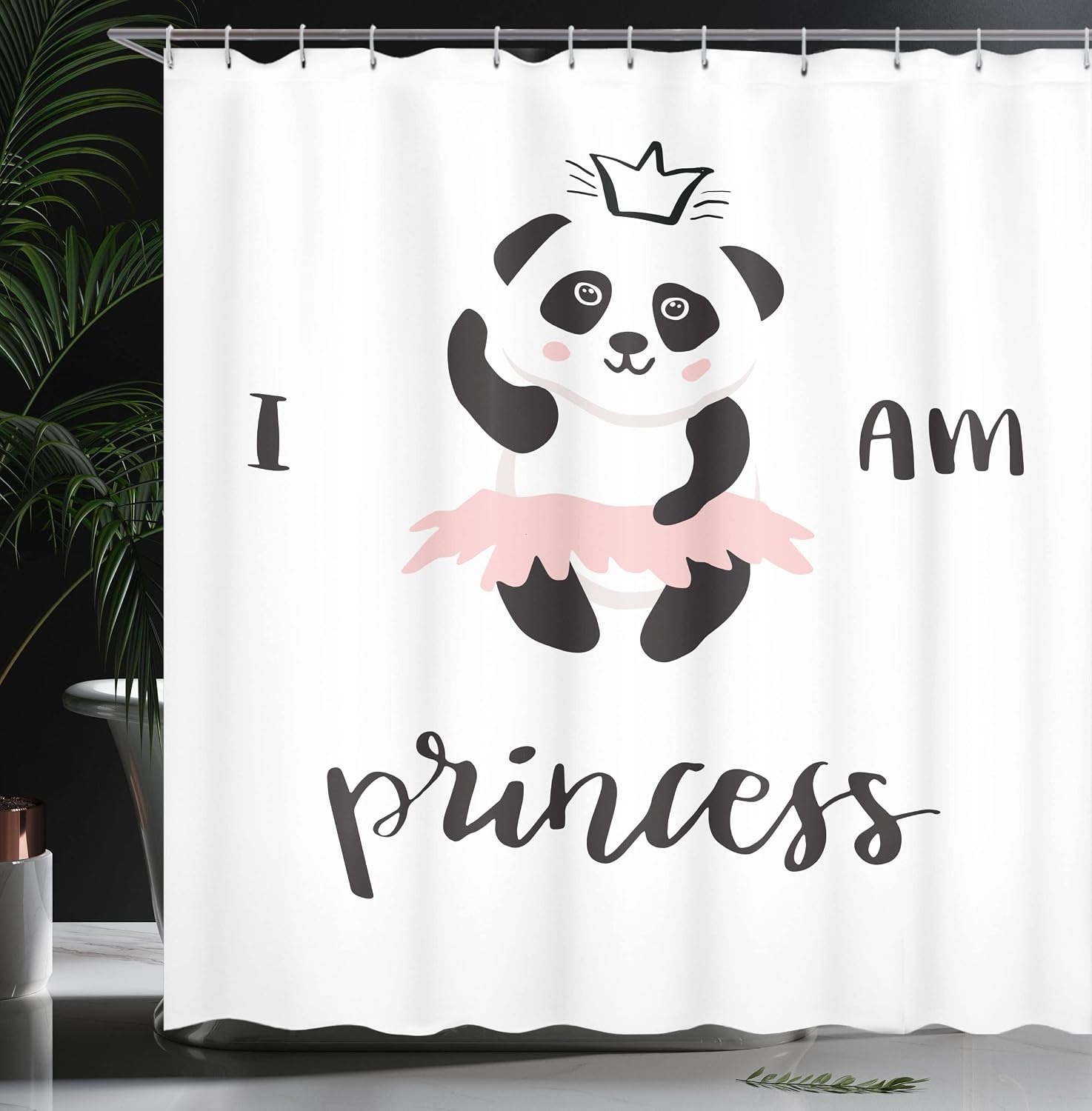image:imageAmbesonne Octopus Shower Curtain Kraken Roses Leaves Tentacles Vintage Antiqued Sea Life Theme Cloth Fabric Bathroom Decor Set with Hooks 69 W x 75 L Pale Brown PinkWhite Black Rose