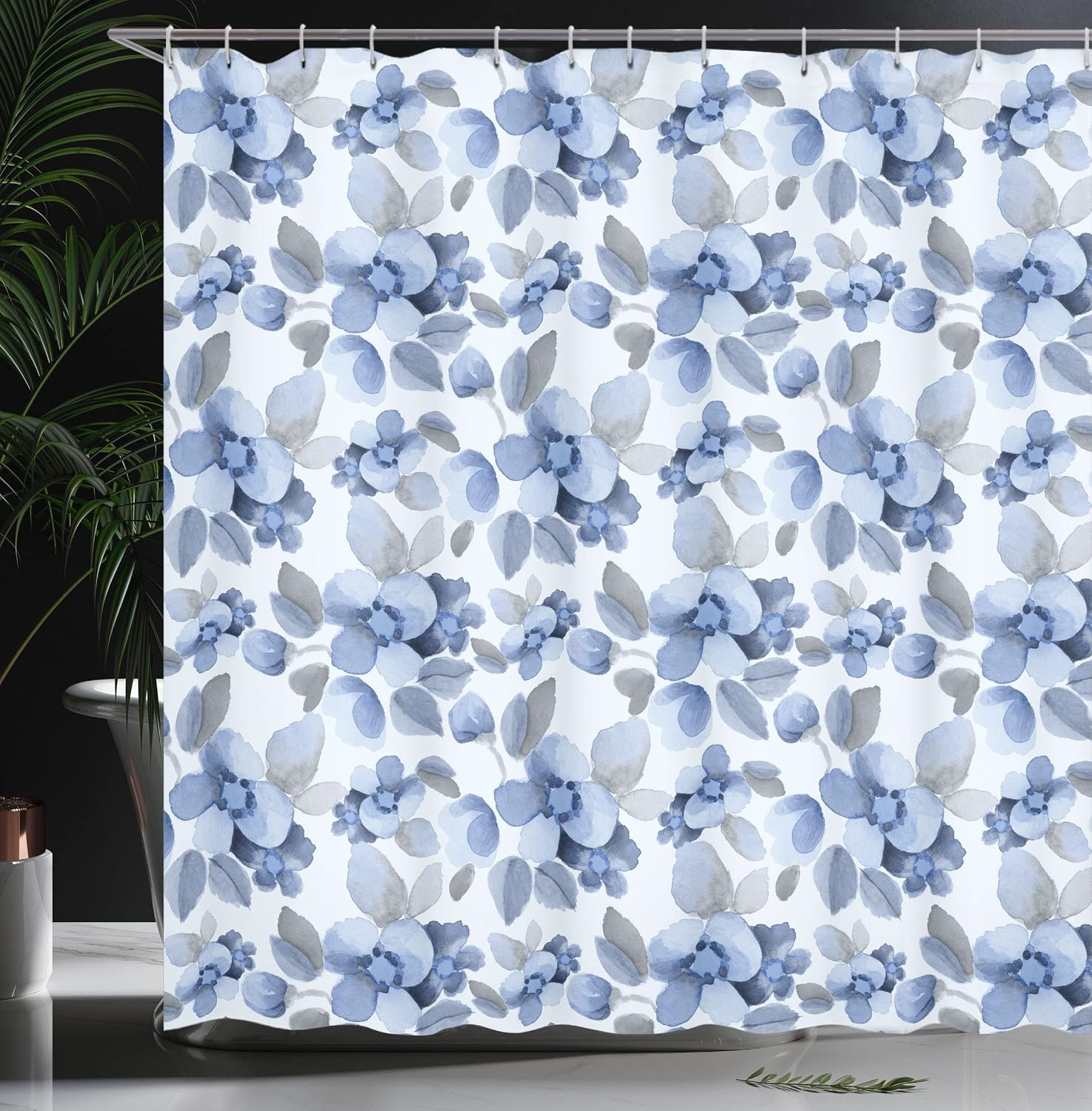 image:imageAmbesonne Octopus Shower Curtain Kraken Roses Leaves Tentacles Vintage Antiqued Sea Life Theme Cloth Fabric Bathroom Decor Set with Hooks 69 W x 75 L Pale Brown PinkBlue