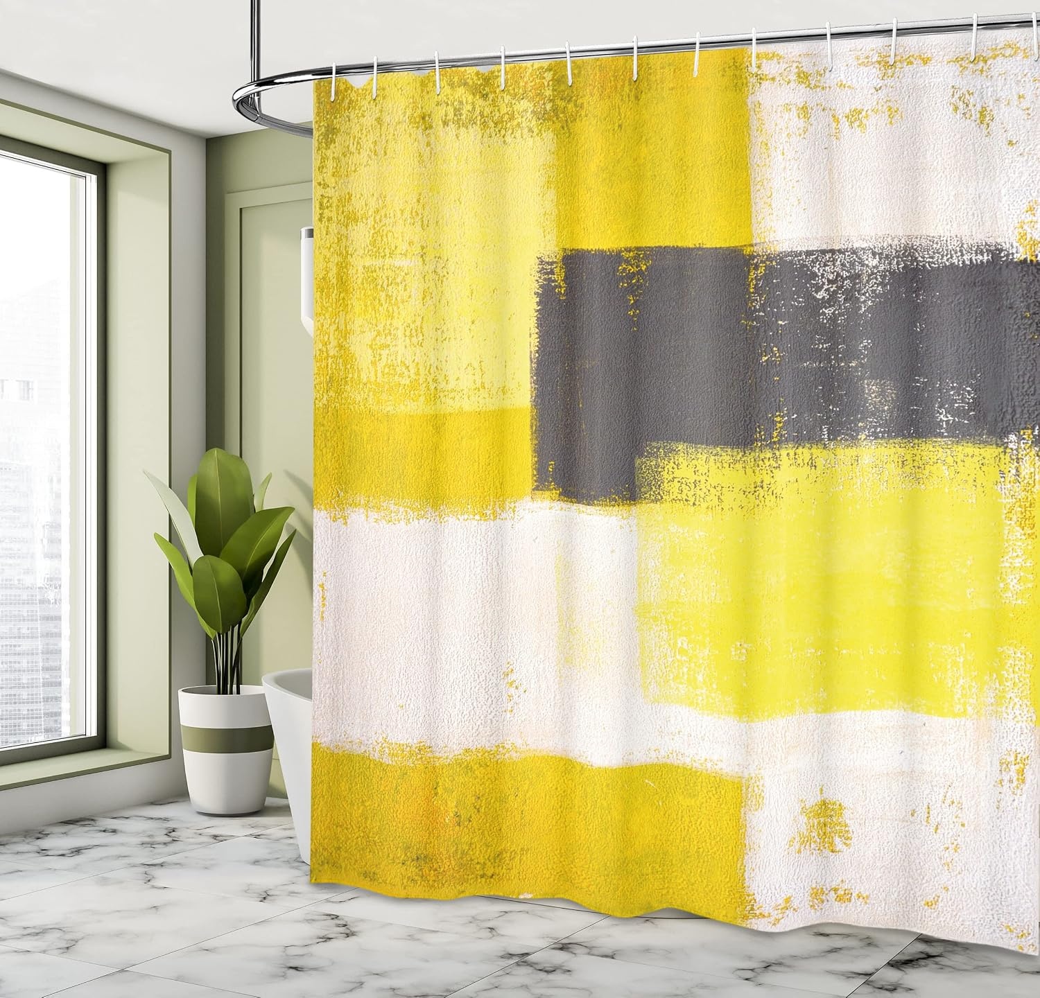 image:imageAmbesonne Octopus Shower Curtain Kraken Roses Leaves Tentacles Vintage Antiqued Sea Life Theme Cloth Fabric Bathroom Decor Set with Hooks 69 W x 75 L Pale Brown PinkWhite Charcoal