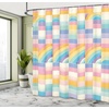 image:imageAmbesonne Funny Shower Curtain Happy Dinosaur Looking at The Mirror After Brushing Its Teeth Cartoon Cloth Fabric Bathroom Decor Set with Hooks 69 W x 70 L Shamrock Green and BlueCeil Blue Pink Orange