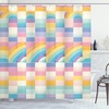image:imageAmbesonne Funny Shower Curtain Happy Dinosaur Looking at The Mirror After Brushing Its Teeth Cartoon Cloth Fabric Bathroom Decor Set with Hooks 69 W x 70 L Shamrock Green and BlueCeil Blue Pink Orange