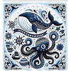 image:imageAmbesonne Funny Shower Curtain Happy Dinosaur Looking at The Mirror After Brushing Its Teeth Cartoon Cloth Fabric Bathroom Decor Set with Hooks 69 W x 70 L Shamrock Green and BlueNavy Blue and White