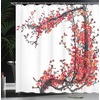 image:imageAmbesonne Nautical Shower Curtain Let The Sea Set You Free Words with Shellfish Turtle and Stingray Cloth Fabric Bathroom Decor Set with Hooks 69 W x 84 L Pearl Silver BlueRed and Brown