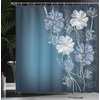 image:imageAmbesonne Nautical Shower Curtain Let The Sea Set You Free Words with Shellfish Turtle and Stingray Cloth Fabric Bathroom Decor Set with Hooks 69 W x 84 L Pearl Silver BlueBlue Lavender