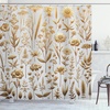 image:imageAmbesonne Nautical Shower Curtain Let The Sea Set You Free Words with Shellfish Turtle and Stingray Cloth Fabric Bathroom Decor Set with Hooks 69 W x 84 L Pearl Silver BlueDark Khaki Pale Grey