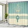 image:imageAmbesonne Nautical Shower Curtain Let The Sea Set You Free Words with Shellfish Turtle and Stingray Cloth Fabric Bathroom Decor Set with Hooks 69 W x 84 L Pearl Silver BlueAlmond Green