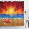 image:imageAmbesonne Nautical Shower Curtain Let The Sea Set You Free Words with Shellfish Turtle and Stingray Cloth Fabric Bathroom Decor Set with Hooks 69 W x 84 L Pearl Silver BlueRed Yellow Blue