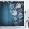 image:imageAmbesonne Nautical Shower Curtain Let The Sea Set You Free Words with Shellfish Turtle and Stingray Cloth Fabric Bathroom Decor Set with Hooks 69 W x 84 L Pearl Silver BlueBlue Lavender