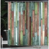 image:imageAmbesonne Nautical Shower Curtain Let The Sea Set You Free Words with Shellfish Turtle and Stingray Cloth Fabric Bathroom Decor Set with Hooks 69 W x 84 L Pearl Silver BlueDark Rosewood