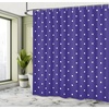 image:imageAmbesonne Nautical Shower Curtain Let The Sea Set You Free Words with Shellfish Turtle and Stingray Cloth Fabric Bathroom Decor Set with Hooks 69 W x 84 L Pearl Silver BluePurple White