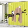 image:imageAmbesonne Nautical Shower Curtain Let The Sea Set You Free Words with Shellfish Turtle and Stingray Cloth Fabric Bathroom Decor Set with Hooks 69 W x 84 L Pearl Silver BlueCocoa Apple Green