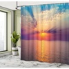image:imageAmbesonne Nautical Shower Curtain Let The Sea Set You Free Words with Shellfish Turtle and Stingray Cloth Fabric Bathroom Decor Set with Hooks 69 W x 84 L Pearl Silver BlueOrange Purple Blue