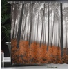 image:imageAmbesonne Nautical Shower Curtain Let The Sea Set You Free Words with Shellfish Turtle and Stingray Cloth Fabric Bathroom Decor Set with Hooks 69 W x 84 L Pearl Silver BlueGinger Black