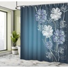image:imageAmbesonne Nautical Shower Curtain Let The Sea Set You Free Words with Shellfish Turtle and Stingray Cloth Fabric Bathroom Decor Set with Hooks 69 W x 84 L Pearl Silver BlueBlue Lavender