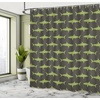 image:imageAmbesonne Octopus Shower Curtain Kraken Roses Leaves Tentacles Vintage Antiqued Sea Life Theme Cloth Fabric Bathroom Decor Set with Hooks 69 W x 75 L Pale Brown PinkBrown Green