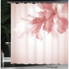 image:imageAmbesonne Octopus Shower Curtain Kraken Roses Leaves Tentacles Vintage Antiqued Sea Life Theme Cloth Fabric Bathroom Decor Set with Hooks 69 W x 75 L Pale Brown PinkDried Rose