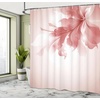 image:imageAmbesonne Octopus Shower Curtain Kraken Roses Leaves Tentacles Vintage Antiqued Sea Life Theme Cloth Fabric Bathroom Decor Set with Hooks 69 W x 75 L Pale Brown PinkDried Rose