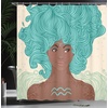 image:imageAmbesonne Octopus Shower Curtain Kraken Roses Leaves Tentacles Vintage Antiqued Sea Life Theme Cloth Fabric Bathroom Decor Set with Hooks 69 W x 75 L Pale Brown PinkPale Green Teal Brown