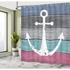 image:imageAmbesonne Octopus Shower Curtain Kraken Roses Leaves Tentacles Vintage Antiqued Sea Life Theme Cloth Fabric Bathroom Decor Set with Hooks 69 W x 75 L Pale Brown PinkGrey Seafoam