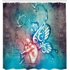 image:imageAmbesonne Octopus Shower Curtain Kraken Roses Leaves Tentacles Vintage Antiqued Sea Life Theme Cloth Fabric Bathroom Decor Set with Hooks 69 W x 75 L Pale Brown PinkBlue and Purple