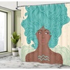 image:imageAmbesonne Octopus Shower Curtain Kraken Roses Leaves Tentacles Vintage Antiqued Sea Life Theme Cloth Fabric Bathroom Decor Set with Hooks 69 W x 75 L Pale Brown PinkPale Green Teal Brown