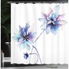 image:imageAmbesonne Turtle Shower Curtain Underwater Corals and Loggerheads Sea Animals on Stripes Nautical Marine Cloth Fabric Bathroom Decor Set with Hooks 69 W x 70 L Salmon and Sea BlueWhite Purple