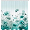 image:imageAmbesonne Turtle Shower Curtain Underwater Corals and Loggerheads Sea Animals on Stripes Nautical Marine Cloth Fabric Bathroom Decor Set with Hooks 69 W x 70 L Salmon and Sea BlueMint Green Seafoam White