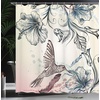 image:imageAmbesonne Turtle Shower Curtain Underwater Corals and Loggerheads Sea Animals on Stripes Nautical Marine Cloth Fabric Bathroom Decor Set with Hooks 69 W x 70 L Salmon and Sea BlueTeal Brown