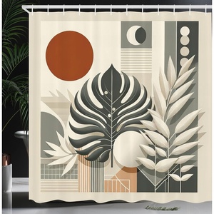 image:imageAmbesonne Monstera Shower Curtain Minimalist Watercolor Floral Arrangement in Delicate Neutral Tones Cloth Fabric Bathroom Decor Set with Hooks 69 W x 70 L Pale Sage Green CoconutCinnamon Pale Sage Green
