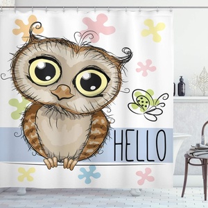 image:imageAmbesonne Nautical Shower Curtain Let The Sea Set You Free Words with Shellfish Turtle and Stingray Cloth Fabric Bathroom Decor Set with Hooks 69 W x 84 L Pearl Silver BlueRose Cadet Blue Brown