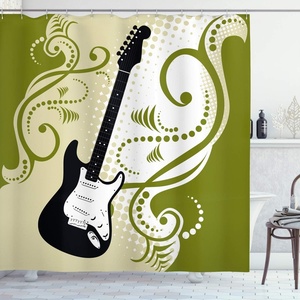image:imageAmbesonne Nautical Shower Curtain Let The Sea Set You Free Words with Shellfish Turtle and Stingray Cloth Fabric Bathroom Decor Set with Hooks 69 W x 84 L Pearl Silver BlueOlive Green White Black