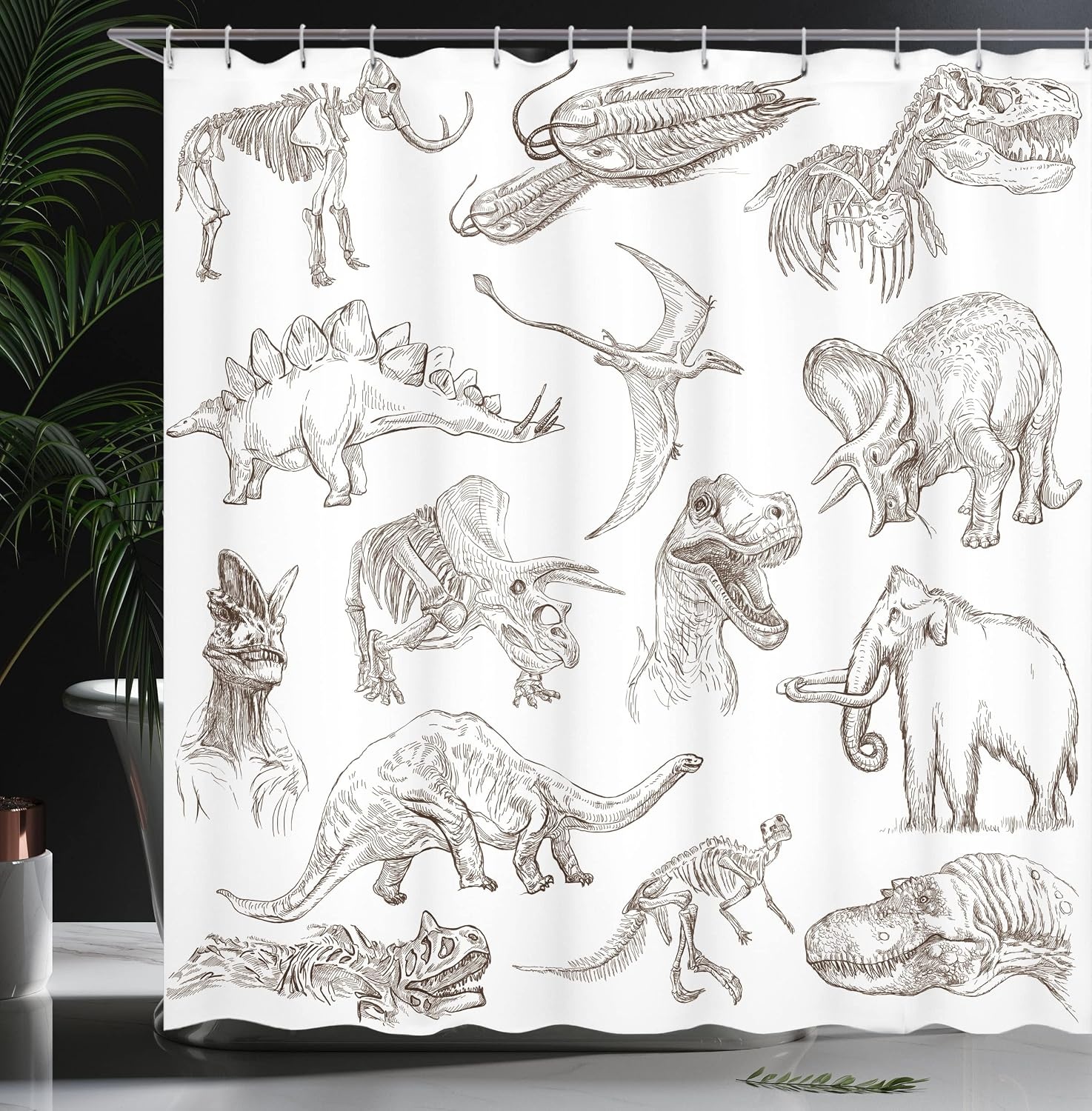 image:imageAmbesonne Grey and Teal Shower Curtain Mandala Ombre Colored Style Geometry Pattern with Flower Lines Display Art Cloth Fabric Bathroom Decor Set with Hooks 69 W x 75 L Teal and GreyDark Brown