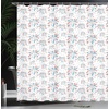 image:imageAmbesonne 4th of July Shower Curtain American Festivities with Freedom and Liberty Themes Summer Celebrations Cloth Fabric Bathroom Decor Set with Hooks 69 W x 70 L Red White Blue