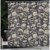 image:imageAmbesonne Grey and Teal Shower Curtain Mandala Ombre Colored Style Geometry Pattern with Flower Lines Display Art Cloth Fabric Bathroom Decor Set with Hooks 69 W x 75 L Teal and GreyWhite Charcoal