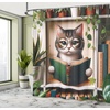 image:imageAmbesonne Nautical Shower Curtain Sailboat Against Crashing Waves in Exotic Seas Flowers Mountains Cloth Fabric Bathroom Decor Set with Hooks 69 W x 75 L Cadet Blue and Dark PinkGreen Paprika Beige