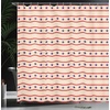 image:imageAmbesonne Prehistoric Country Shower Curtain Horizontal Borders Patriotic Stars Nostalgic Design Pattern Cloth Fabric Bathroom Decor Set with Hooks 69 W x 70 L Navy Blue Cream Red