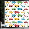 image:imageAmbesonne Whale Shower Curtain Mammal on Wavy Ocean Design Swimming to an Island Palm Trees Print Cloth Fabric Bathroom Decor Set with Hooks 69 W x 70 L Blue Pink and GreenOrange Green Blue