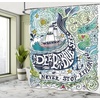 image:imageAmbesonne Whale Shower Curtain Mammal on Wavy Ocean Design Swimming to an Island Palm Trees Print Cloth Fabric Bathroom Decor Set with Hooks 69 W x 70 L Blue Pink and GreenBlue Pink and Green