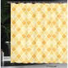 image:imageAmbesonne Whale Shower Curtain Mammal on Wavy Ocean Design Swimming to an Island Palm Trees Print Cloth Fabric Bathroom Decor Set with Hooks 69 W x 70 L Blue Pink and GreenMarigold Mustard