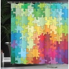 image:imageAmbesonne Whale Shower Curtain Mammal on Wavy Ocean Design Swimming to an Island Palm Trees Print Cloth Fabric Bathroom Decor Set with Hooks 69 W x 70 L Blue Pink and GreenMulticolor Mustard Burgundy