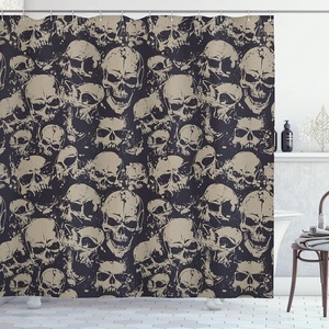 image:imageAmbesonne Grey and Teal Shower Curtain Mandala Ombre Colored Style Geometry Pattern with Flower Lines Display Art Cloth Fabric Bathroom Decor Set with Hooks 69 W x 75 L Teal and GreyWhite Charcoal
