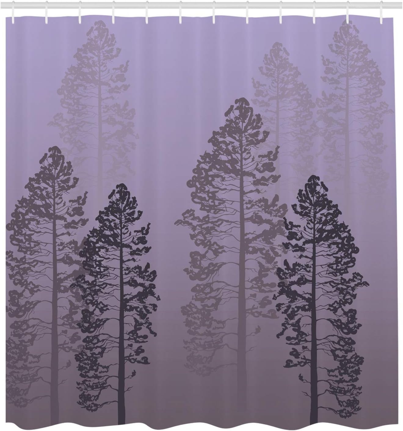 image:imageAmbesonne Hummingbirds Shower Curtain Tropical Flowers and Leaves Natural Foliage Vibrant Color Exotic Rainforest Cloth Fabric Bathroom Decor Set with Hooks 69 W x 70 L Soft Blue Coral GreenPale Lavender